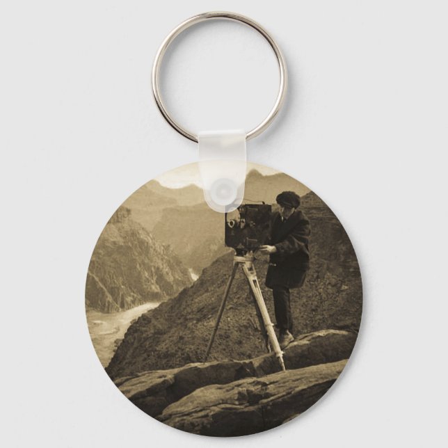 Grand Canyon Photographer Large Movie Camera Nyckelring (Framsida)