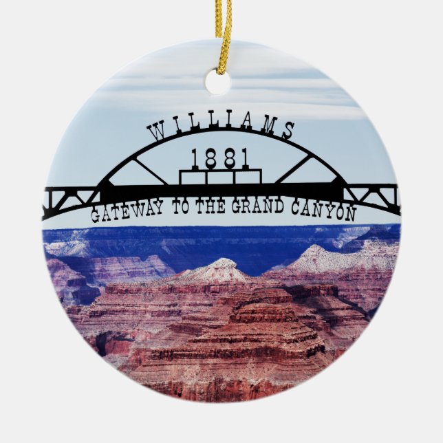 Grand Canyon-porten Julgransprydnad Keramik (Framsidan)