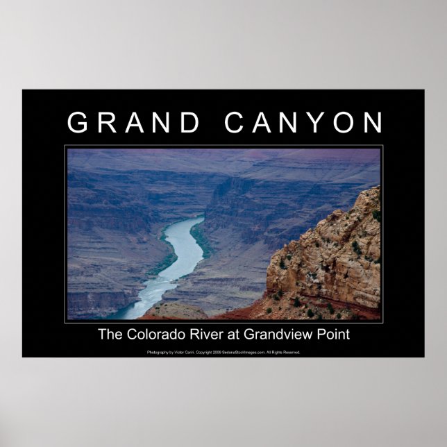 Grand Canyon Poster 4820 svart (Framsidan)