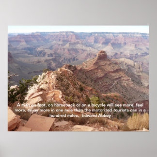 Grand Canyon poster med Edward Abbey-citatet