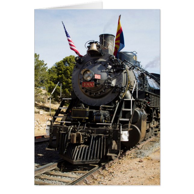 Grand Canyon Railway ånglok 4960 Hälsningskort (Framsidan)