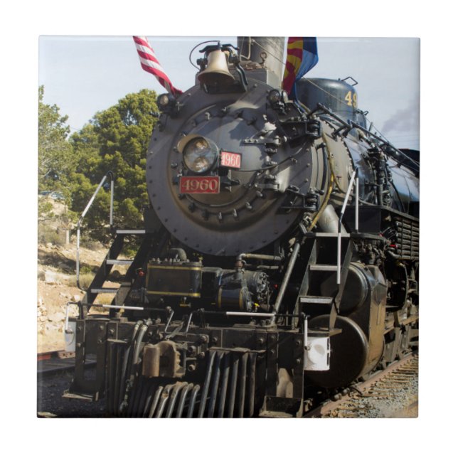 Grand Canyon Railway ånglok 4960 Kakelplatta (Framsidan)