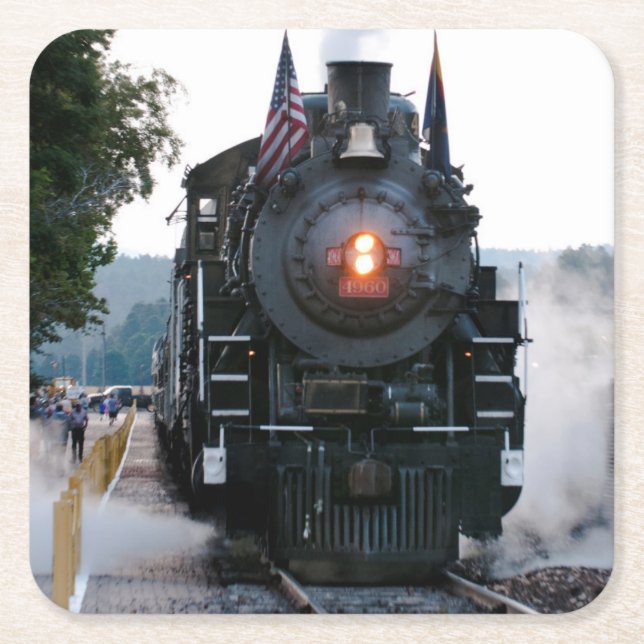 Grand Canyon Railway Underlägg Papper Kvadrat (Framsidan)