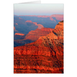 grand canyon red hälsningskort