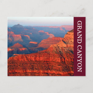 grand canyon red vykort
