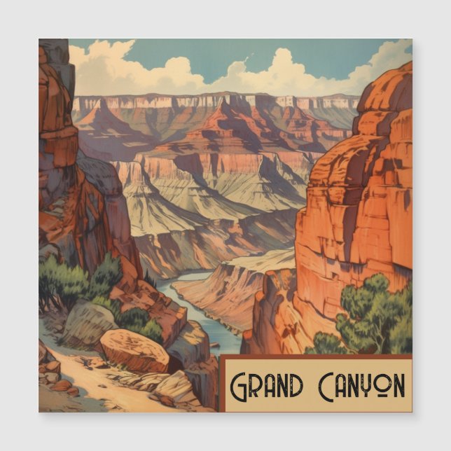 Grand Canyon Retro Travel Design (Framsida)