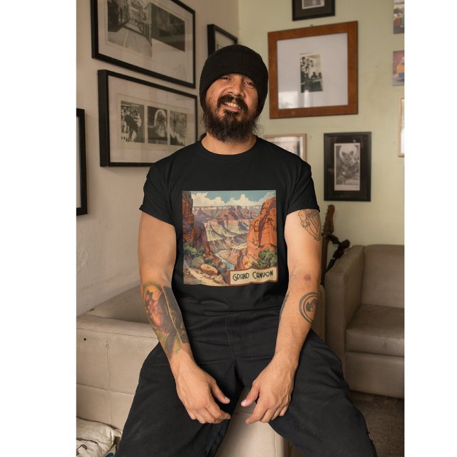 Grand Canyon Retro Travel Design T Shirt (Skapare uppladdad)