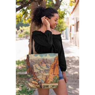 Grand Canyon Retro Travel Design Tygkasse