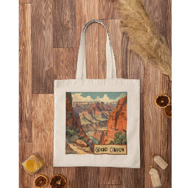 Grand Canyon Retro Travel Design Tygkasse