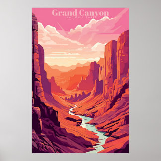 Grand Canyon Retro Vintage affisch