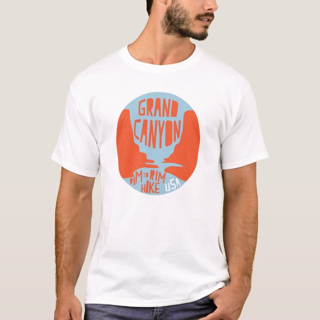 Grand Canyon - Rim till Rim hike T-shirt (Framsida)