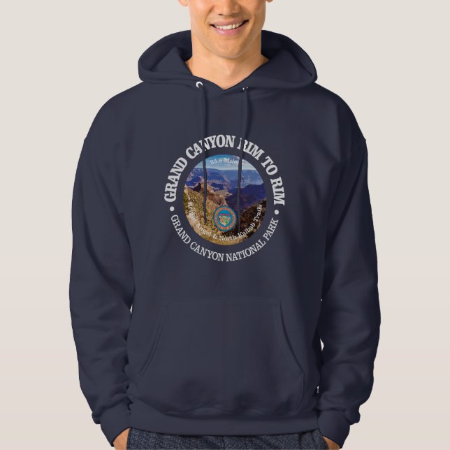 Grand Canyon Rim to Rim (rd) Hoodie (Framsida)