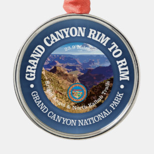 Grand Canyon Rim to Rim (rd) Julgransprydnad Metall