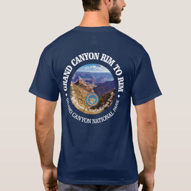 Grand Canyon Rim to Rim (rd) T Shirt (Baksida)