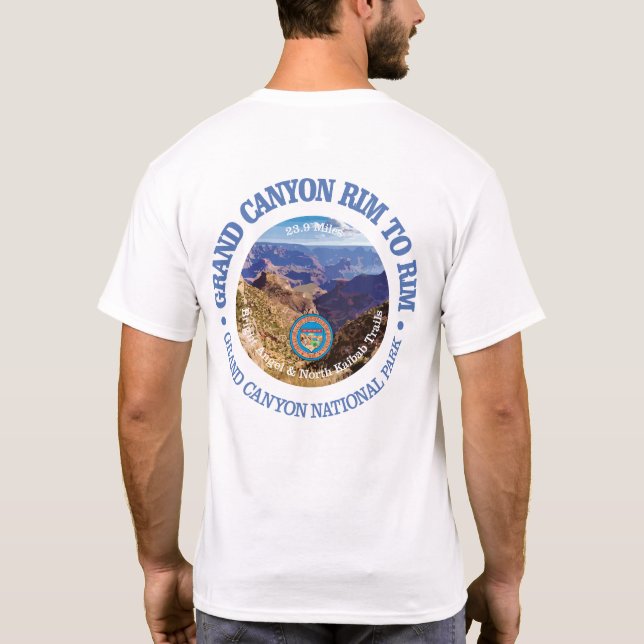 Grand Canyon Rim to Rim (rd) T Shirt (Baksida)