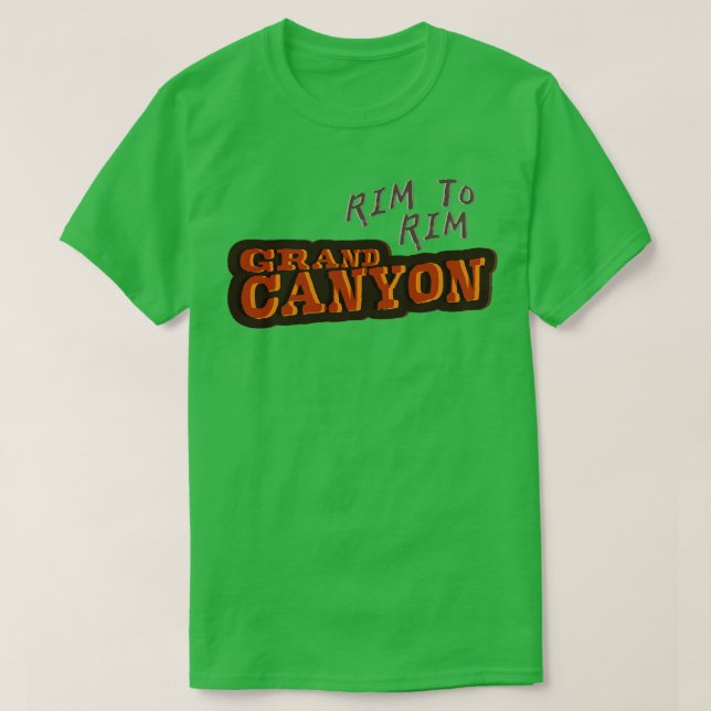 Grand Canyon Rim to Rim TShirt T Shirt (Design framsida)