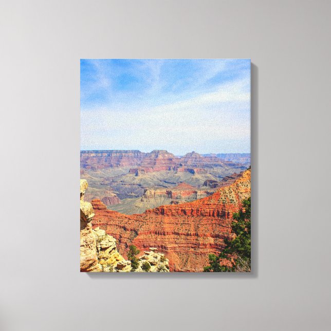 Grand Canyon röda bergskikt Canvastryck (Framsida)