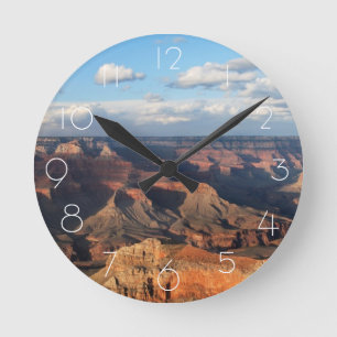 Grand Canyon som ses från södra kant i Arizona Rund Klocka