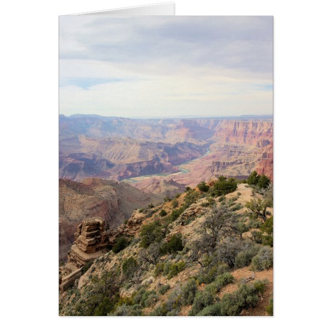 Grand Canyon - South Rim - Blank Inside Hälsningskort (Framsidan)