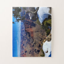 Grand Canyon South Rim med Snö Puzzle