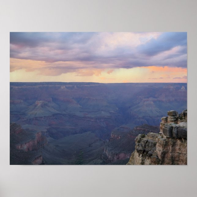 Grand Canyon sunset after storm Poster (Framsidan)