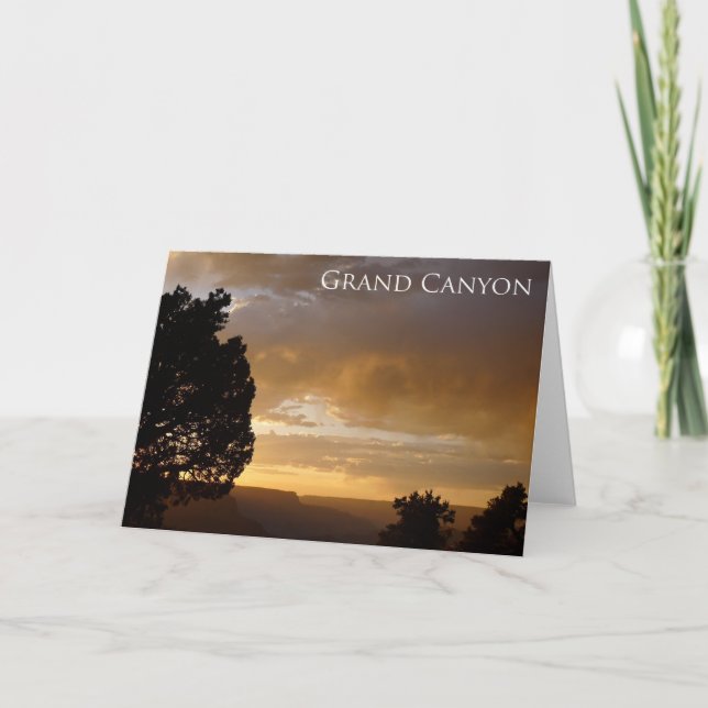 Grand Canyon Sunset, AZ - kort (Framsida)