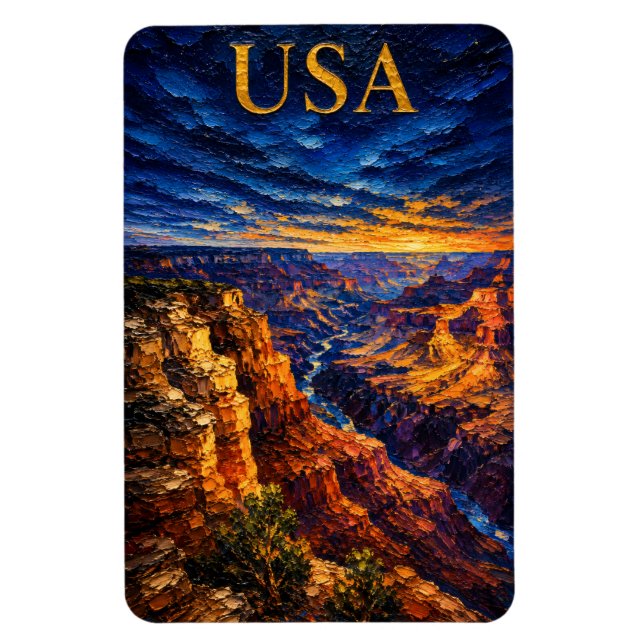 Grand Canyon Sunset Souvenier Magnet (Vertikal)