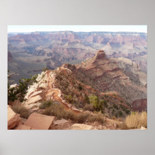 Grand Canyon-synen från South Kaibab Trail Poster