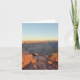 Grand Canyon Twilight Vista-kort för mappad hälsni Kort