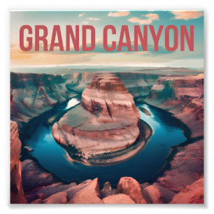 Grand Canyon USA vintage Fototryck