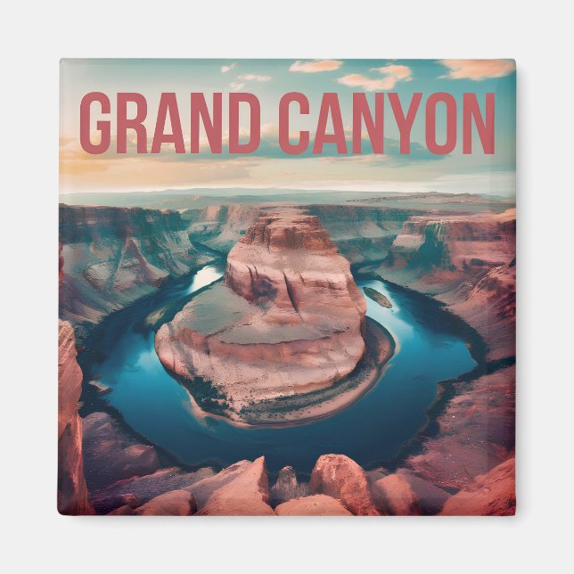 Grand Canyon USA vintage Magnet (Framsidan)