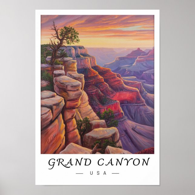 Grand Canyon USA  Wall Art, American Southwest  Poster (Framsidan)