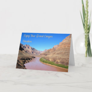Grand Canyon Vacation Card med bild Kort