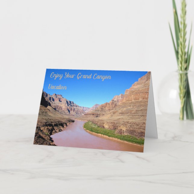 Grand Canyon Vacation Card med bild Kort (Framsida)