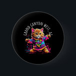 Grand Canyon Väster Arizona Dancing Cat Colorful K Knapp<br><div class="desc">Grand Canyon Väster Arizona Dancing Cat Colorful Kattunge Design</div>