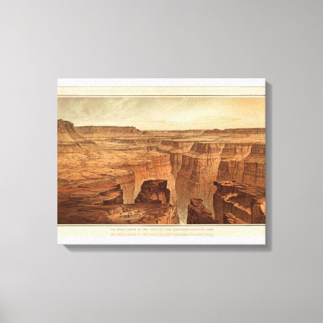 Grand Canyon vid foten av Toroweap Canvastryck (Framsida)