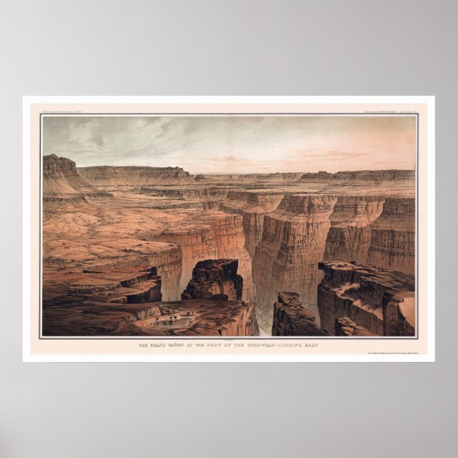 Grand Canyon vid Toroweap 1882 Poster (Framsidan)