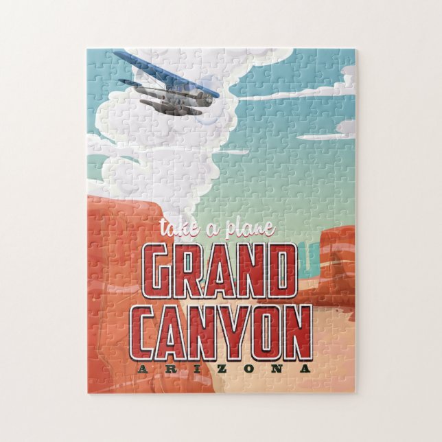 Grand Canyon vintage resa. Pussel (Vertikal)