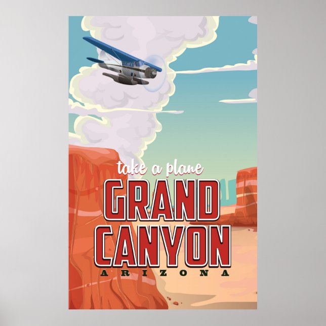 Grand Canyon vintage reseposter Poster (Framsidan)