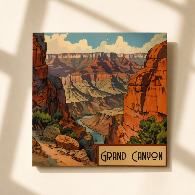 Grand Canyon Vintage Sydväst Landskapsmagnet (Skapare uppladdad)