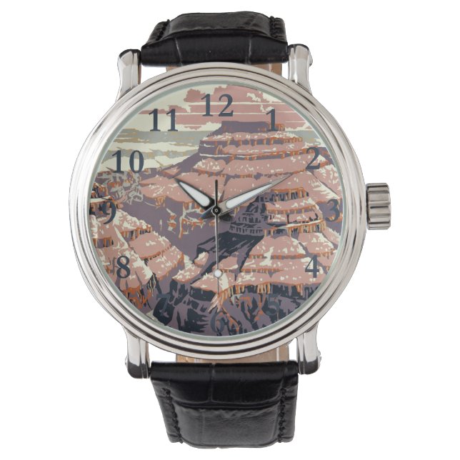 Grand Canyon Western Graphic Art American Armbandsur (Framsida)