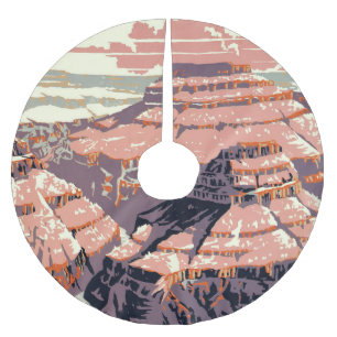 Grand Canyon Western Graphic Art American Julgransmatta Borstad Polyester