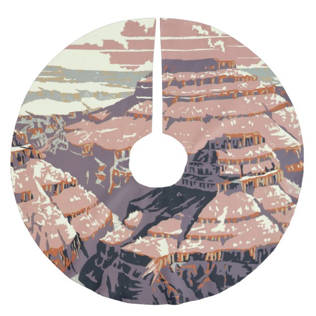 Grand Canyon Western Graphic Art American Julgransmatta Borstad Polyester (Framsidan)