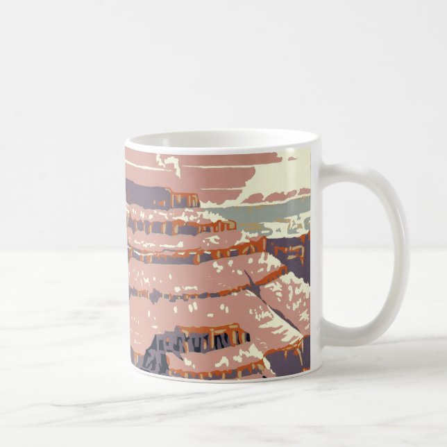 Grand Canyon Western Graphic Art American Kaffemugg (Höger)