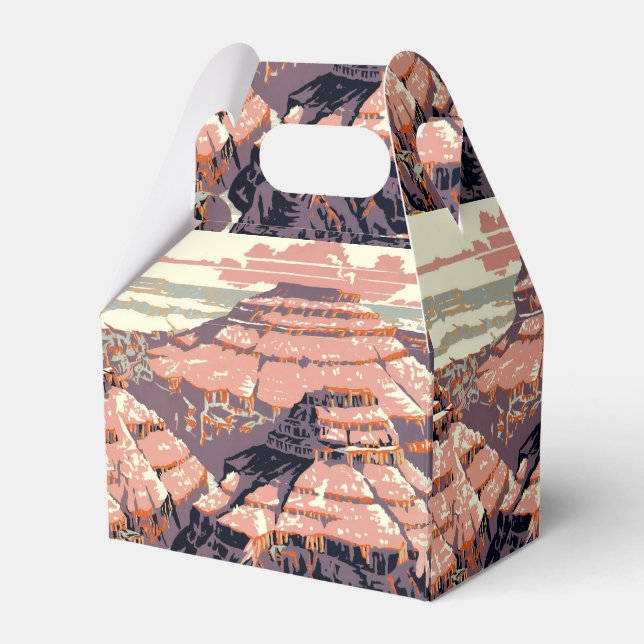 Grand Canyon Western Graphic Art American Presentaskar (Framsidan Sidan)