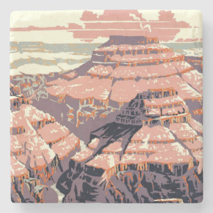 Grand Canyon Western Graphic Art American Stenunderlägg
