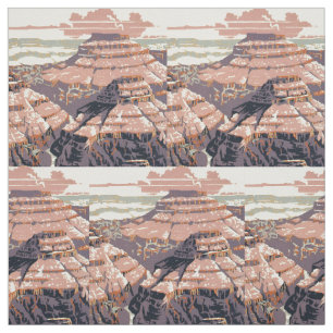 Grand Canyon Western Graphic Art American Tyg