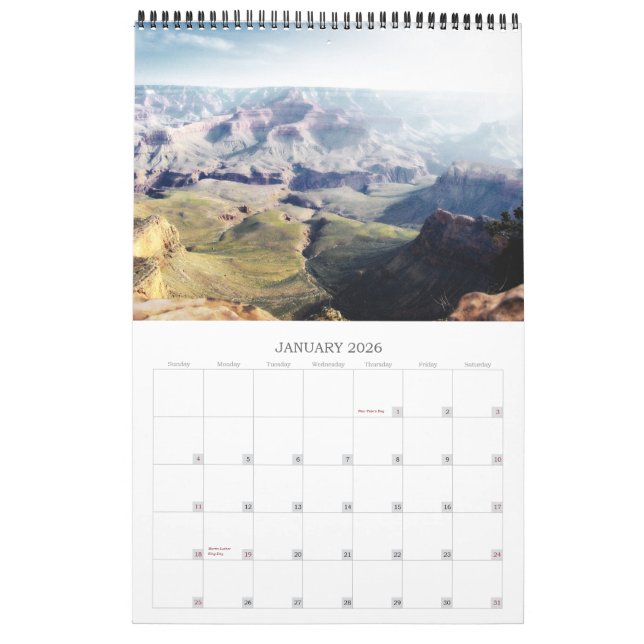 Grand Canyonkalendern Kalender (Jan 2026)