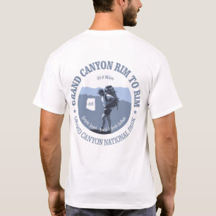 Grand Canyonkant som Rim slingan (BG) T Shirt
