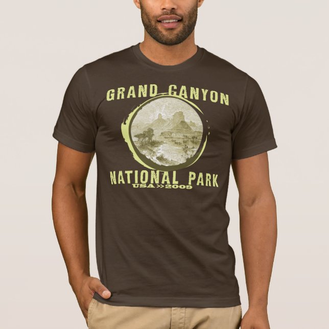 Grand Canyonmanar T-tröja - brunt T Shirt (Framsida)
